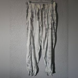 Marrakech Harmony Cupro Pant Ankle Jogger in Ripple Tie Dye Size L